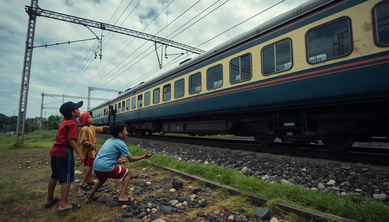 4 Bocah Nganjuk Lempar Kaca Kereta Jayakarta Premium, Ortu Diminta Ganti Rugi