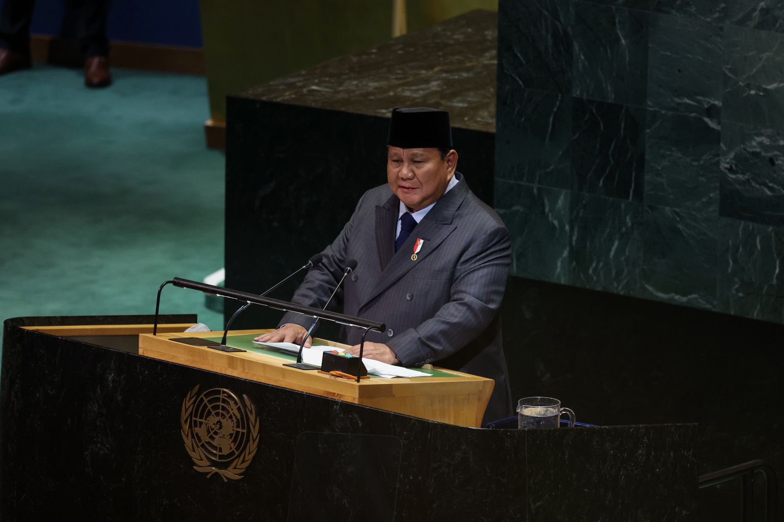 Presiden Prabowo Dapat Aplaus Saat Nyatakan Dukung Palestina Mardeka di KTT Dua Negara PBB