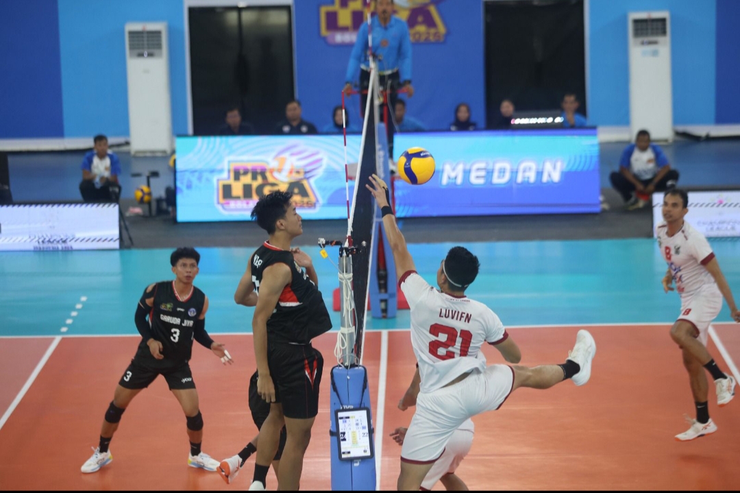 Pertahanan dan Servis Lemah, Medan Falcons Gagal Penuhi Ambisi, Kalah dari Garuda Jaya 1-3