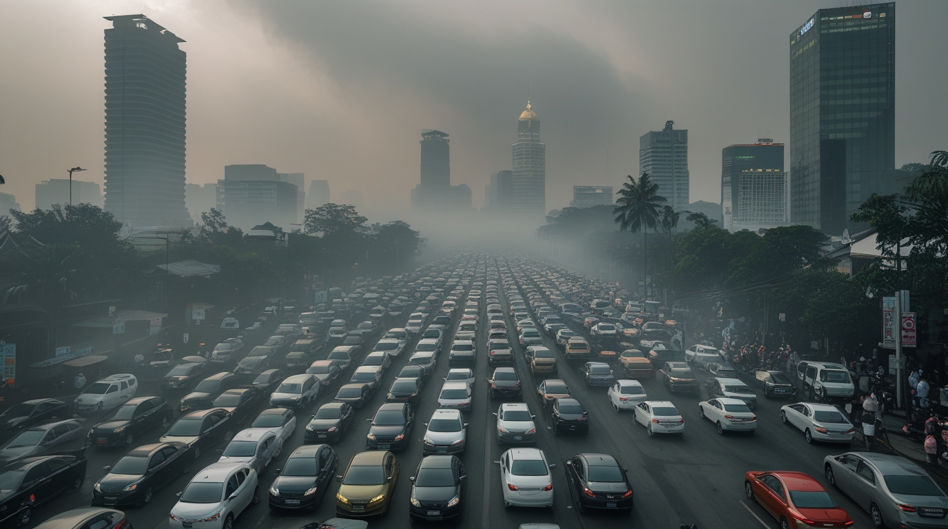 Duh, Kualitas Udara Jakarta Terburuk Sedunia di Hari Senin