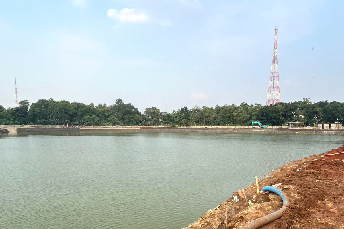 Kabar Baik Nih, Revitalisasi Waduk Giri Kencana di Cipayung Sudah 54,6 Persen