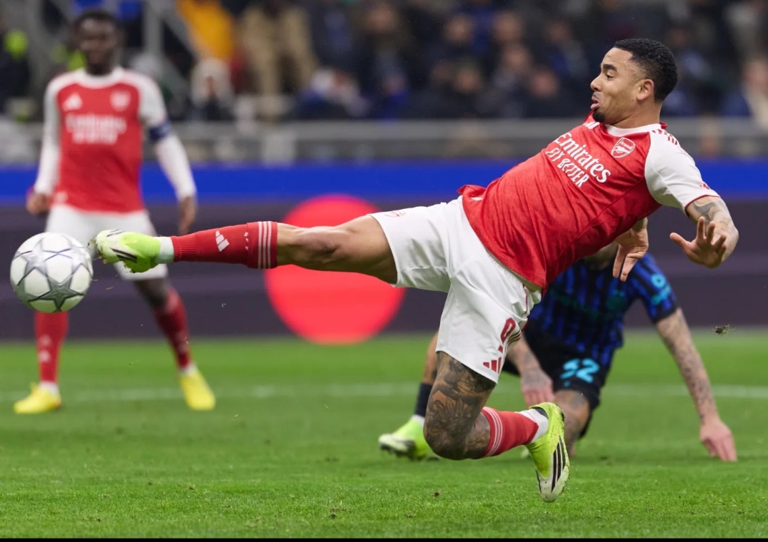 Cetak Brace ke Gawang Inter, Gabriel Jesus Buktikan Diri Pantas Jadi Starter Arsenal Lawan Manchester United