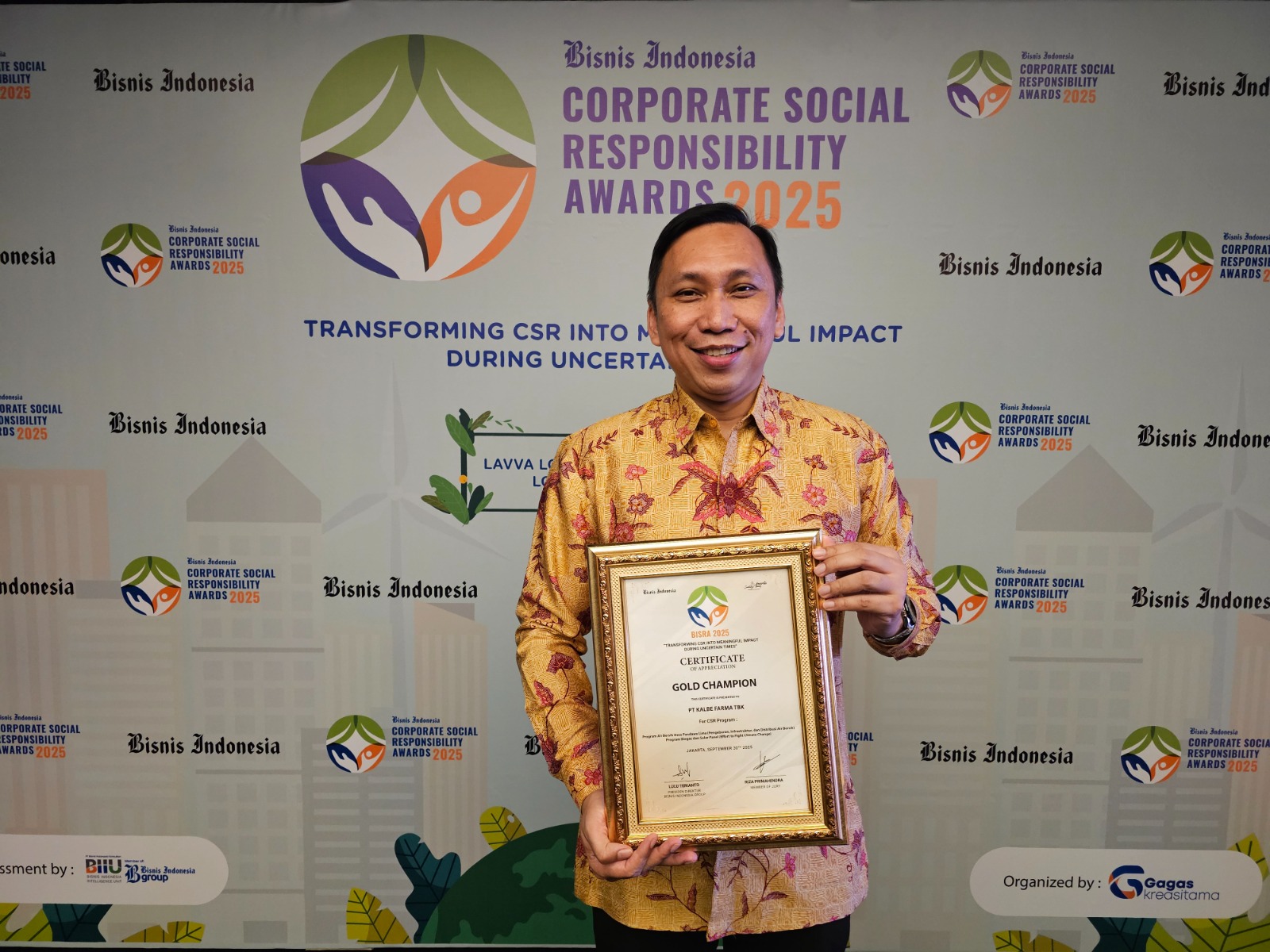 Kalbe Raih Penghargaan BISRA 2025 atas Komitmen Keberlanjutan