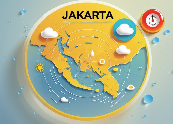  Prakiraan Cuaca Wilayah Jakarta dan Sekitarnya pada Senin Pagi dan Malam Hari