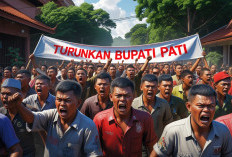 1.000 Warga Turun ke Jalan Tuntut Bupati Pati Mundur